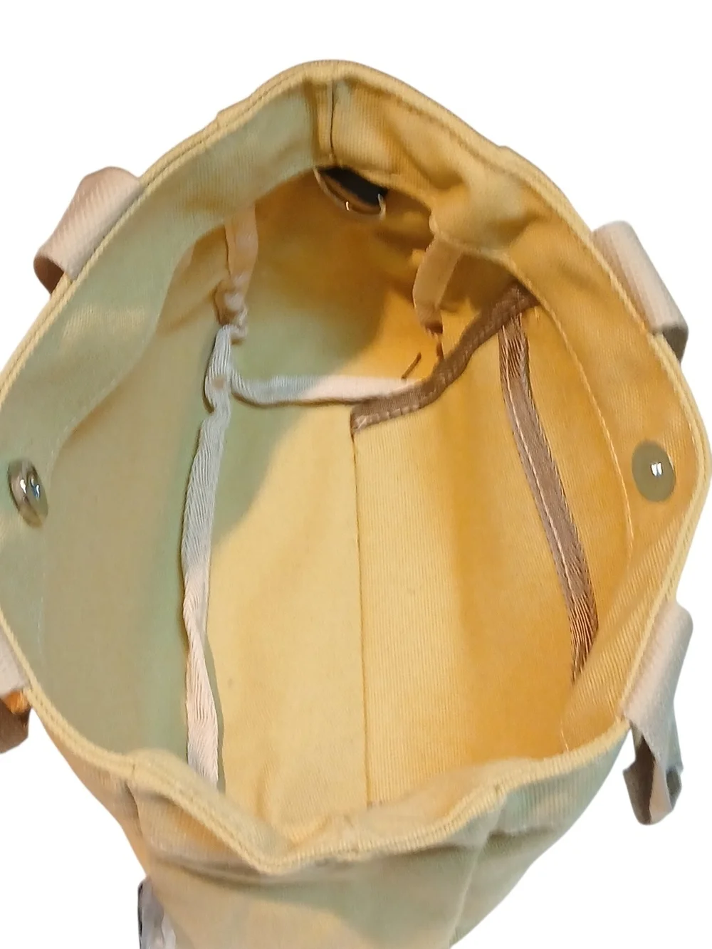 Peanuts -ECO Friendly Snoopy With a Heart on This Khaki Crossbody/Handbag 10 X 7